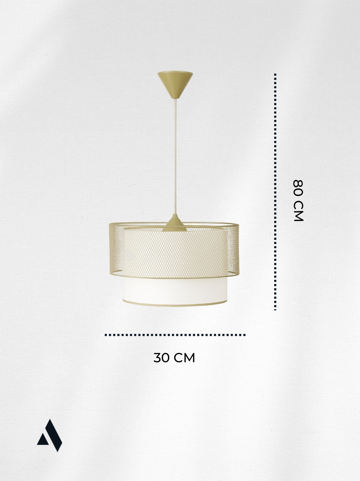 Lunette Tel Örgü Sarkıt Lamba – Modern & Dekoratif Tavan Avizesi (Gold ve Siyah Renk Seçenekli)