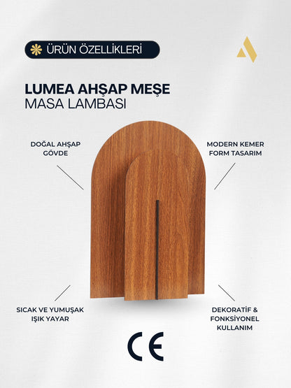 Lumea Masa Lambası – Estetik, Sade, Çift Yüzlü Aydınlatma Objesi