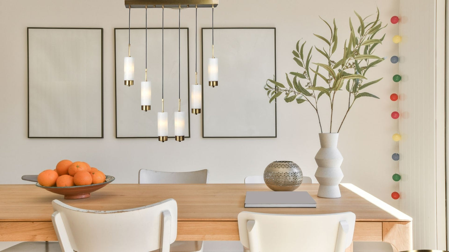 Silmora Mermer Gold Detaylı Avize