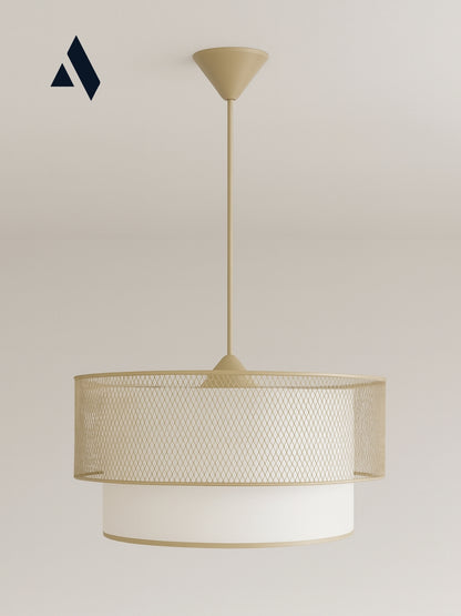 Lunette Tel Örgü Sarkıt Lamba – Modern & Dekoratif Tavan Avizesi (Gold ve Siyah Renk Seçenekli)