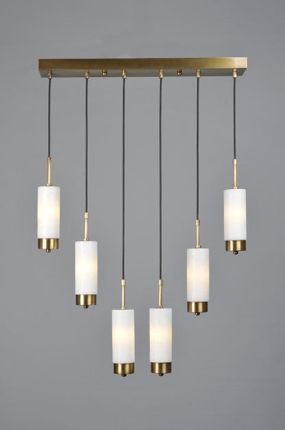Silmora Mermer Gold Detaylı Avize
