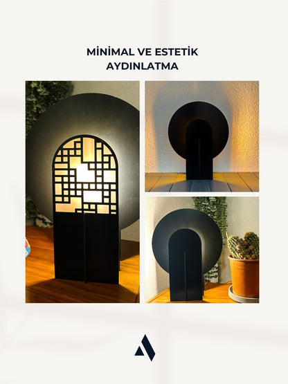 Lumea Masa Lambası – Kitap, Kahve ve Sessiz Işık Köşeleri için Doğal Tasarım Objesi