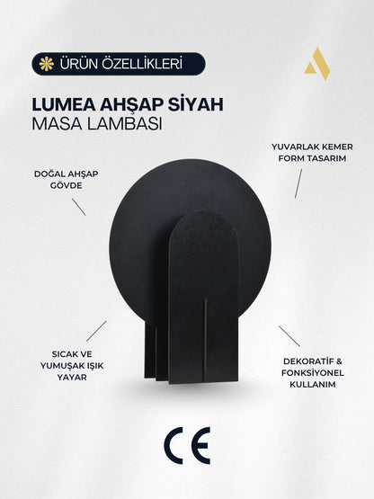 Lumea Masa Lambası – Kitap, Kahve ve Sessiz Işık Köşeleri için Doğal Tasarım Objesi