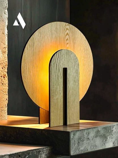 Lumea Masa Lambası – Kitap, Kahve ve Sessiz Işık Köşeleri için Doğal Tasarım Objesi